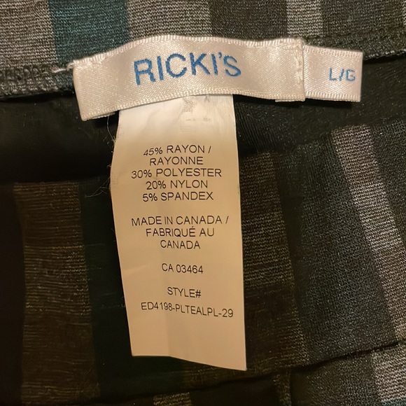 EUC Rickis fall edition plaid leggings. - Picture 2 of 3